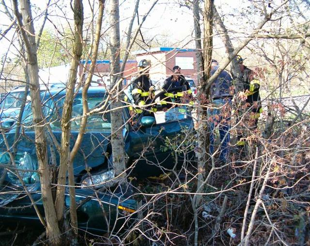 MVA Car into woods 5-3-04